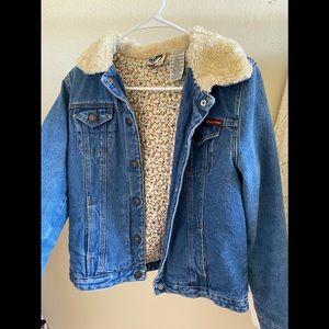 Roxy denim jacket with faux fur